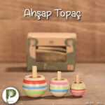 Ahşap Renkli Topaç