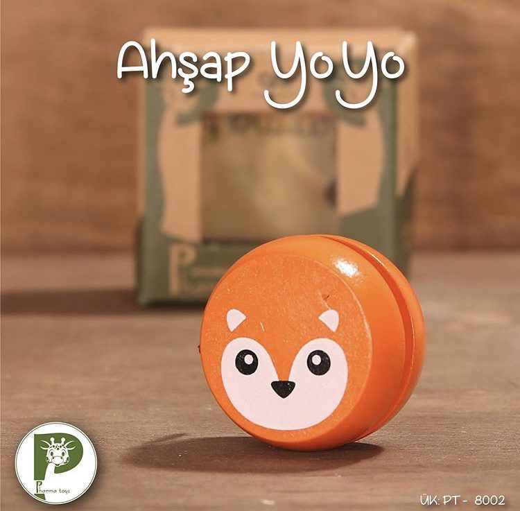 ahşap yoyo Ahşap Turuncu Yoyo - Görsel 1